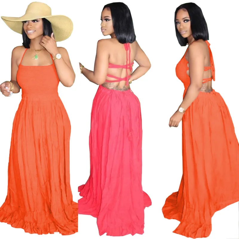 WLLWLP Backless Chest Wrapping Long Dress Women European Sexy Holiday Style High Waist Bandage Dresses A077
WLLWLP Backless Chest Wrapping Long Dress Women European Sexy Holiday Style High Waist Bandage Dresses A077