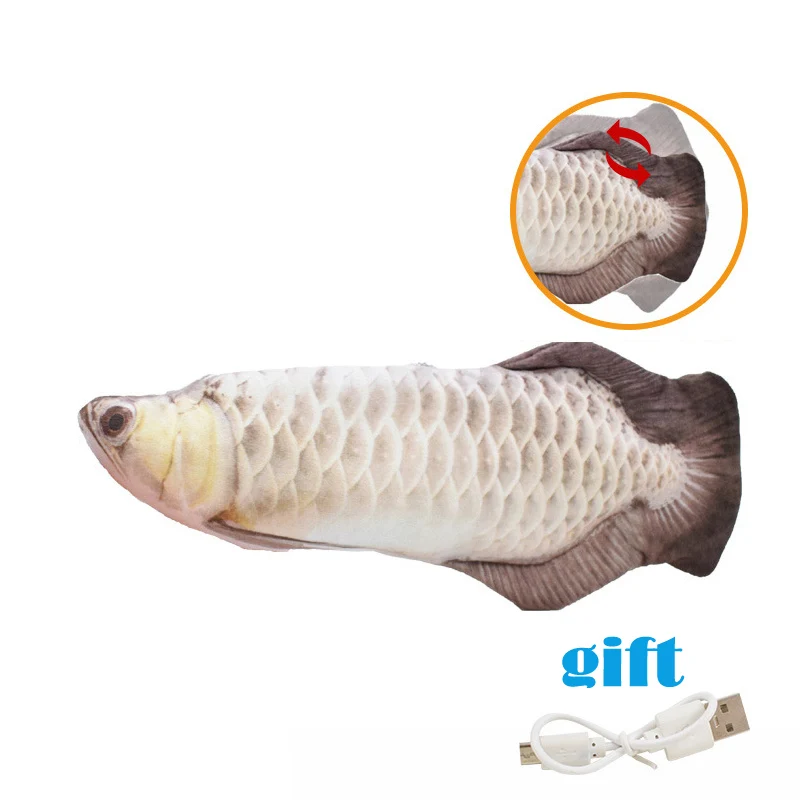 Pet Cat Toys Electronic Bouncing Fish USB Charging Built-in Battery Interactive Creative Pet Cats Toys Dog Chew Tools Fishes
Pet Cat Toys Electronic Bouncing Fish USB Charging Built-in Battery Interactive Creative Pet Cats Toys Dog Chew Tools Fishes