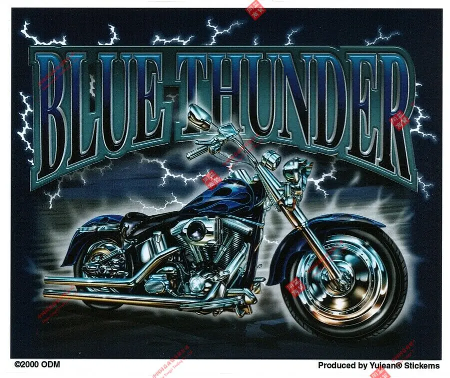 Cartoon Motorcycle Blue Thunder Lightning Vinyl Sticker Decal Bumpersticker Biker Motorcycle Decals
Cartoon Motorcycle Blue Thunder Lightning Vinyl Sticker Decal Bumpersticker Biker Motorcycle Decals