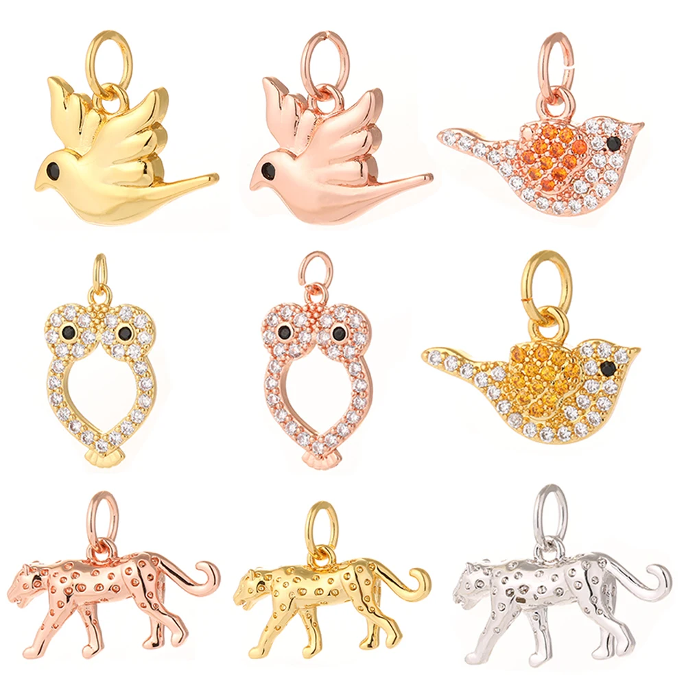 Bird Pendant Charms for Jewelry Making Bulk Charm Cat Leopard Designer Jewelry Charms for Diy Earrings Necklace Bracelet Copper
Bird Pendant Charms for Jewelry Making Bulk Charm Cat Leopard Designer Jewelry Charms for Diy Earrings Necklace Bracelet Copper