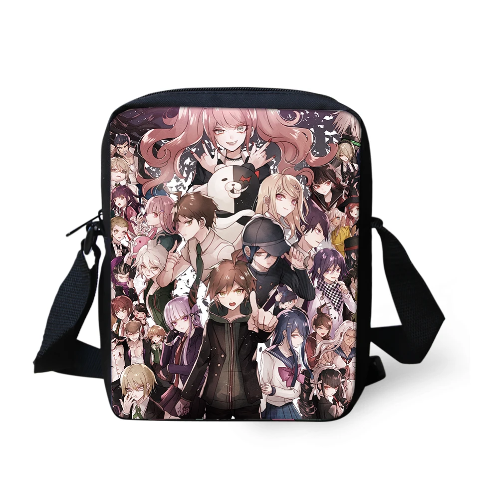 Fashion Women's Messenger Bags Danganronpa Cartoon Pattern Girls Cross Body Bag Hot Anime Design Girls Mini Flaps Purse Bags
Fashion Women's Messenger Bags Danganronpa Cartoon Pattern Girls Cross Body Bag Hot Anime Design Girls Mini Flaps Purse Bags