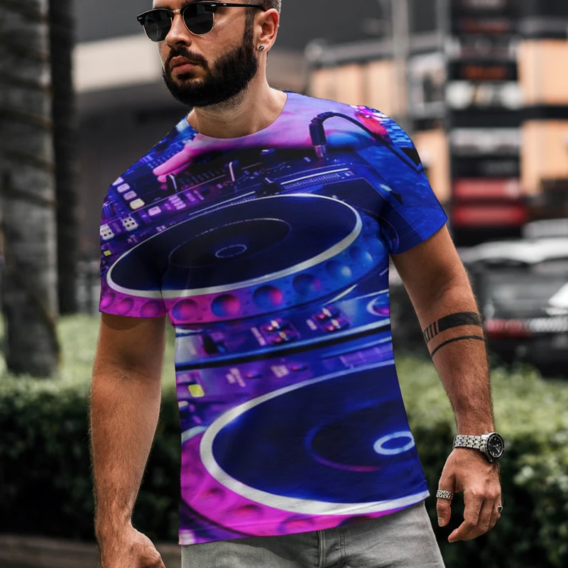 Men's 3D Printing O-neck T-shirt Lightweight and Breathable DJ Party Leisure Entertainment Summer New Large Size
Men's 3D Printing O-neck T-shirt Lightweight and Breathable DJ Party Leisure Entertainment Summer New Large Size