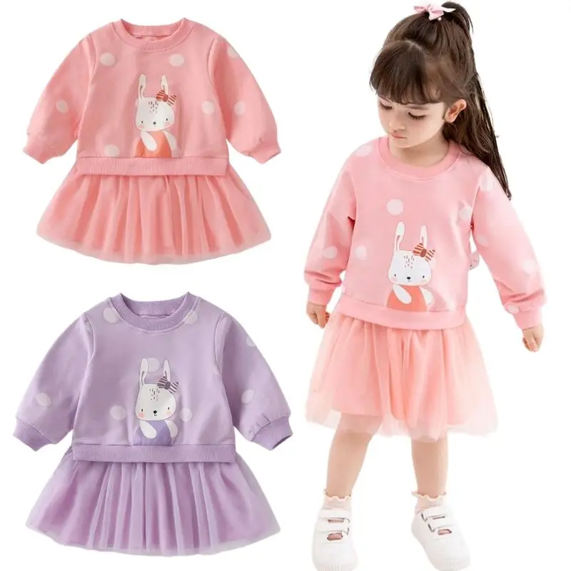 Kids Cartoon Rabbit Long Sleeve Hoodie Gauze Dress For Girl Princess Dresses Causal Party Costumes Children Clothing Polka Dot
Kids Cartoon Rabbit Long Sleeve Hoodie Gauze Dress For Girl Princess Dresses Causal Party Costumes Children Clothing Polka Dot