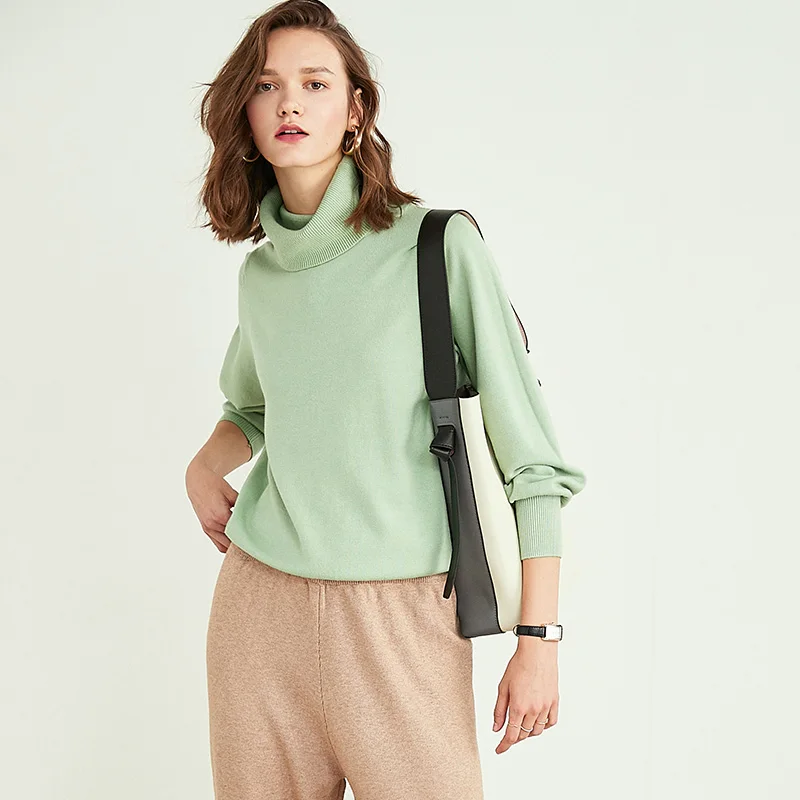 JECH2019 Womens Sweaters Winter Cashmere Wool Turn-down Collar Full Lantern Sleeve Pullovers Solid Casual Pullover Women 
JECH2019 Womens Sweaters Winter Cashmere Wool Turn-down Collar Full Lantern Sleeve Pullovers Solid Casual Pullover Women