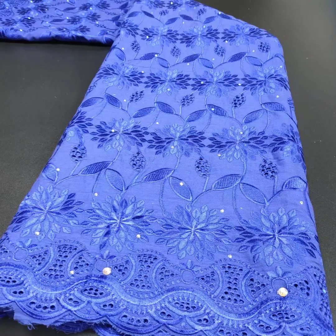 Fashion African Swiss Cotton Lace Fabric High Quality Nigerian Lace Material 5 Yards Swiss Voile For Sewing Clothes Dress t21-9
Fashion African Swiss Cotton Lace Fabric High Quality Nigerian Lace Material 5 Yards Swiss Voile For Sewing Clothes Dress t21-9