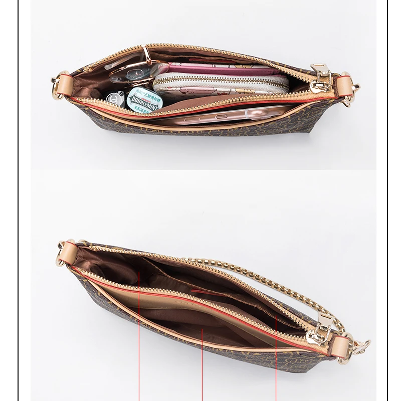 Retro Chain Printing Small Square Bag Shoulder Messenger Bags Women European and American Wild Handbags Personality Female Bag
Retro Chain Printing Small Square Bag Shoulder Messenger Bags Women European and American Wild Handbags Personality Female Bag