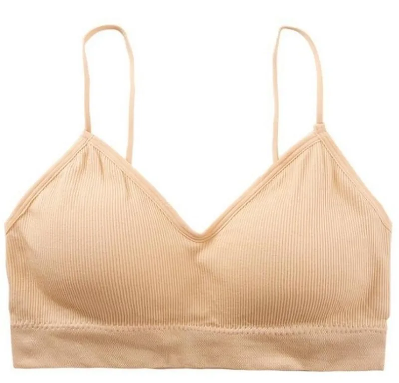 Threaded Spaghetti Strap Beauty Back Wrap-around Strapless Bra without Rims Anti-Emptied Priming V-neck Camisole Women Vest Bra
Threaded Spaghetti Strap Beauty Back Wrap-around Strapless Bra without Rims Anti-Emptied Priming V-neck Camisole Women Vest Bra