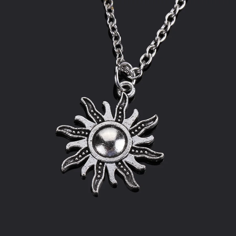 Fashion Sun Necklace For Women Men Long Chain Choker Vintage Pendant Jewelry 2022 New Gifts Boyfriend Girlfriend | Украшения и