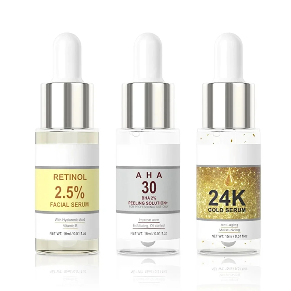 Acne Treatment Facial Care Essence Retinol Moisturizing Rejuvenating Acid VC Face Serum Nourish Brighten Skin Tone Skin Care
Acne Treatment Facial Care Essence Retinol Moisturizing Rejuvenating Acid VC Face Serum Nourish Brighten Skin Tone Skin Care
