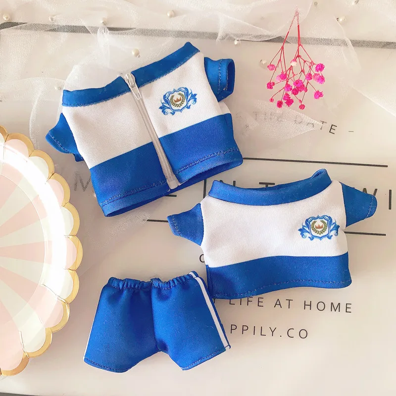 20cm 15cm exo school uniform T-shirt shorts coat three-piece set of 20cm baby clothes 15cm doll clothes Doll accessories
20cm 15cm exo school uniform T-shirt shorts coat three-piece set of 20cm baby clothes 15cm doll clothes Doll accessories