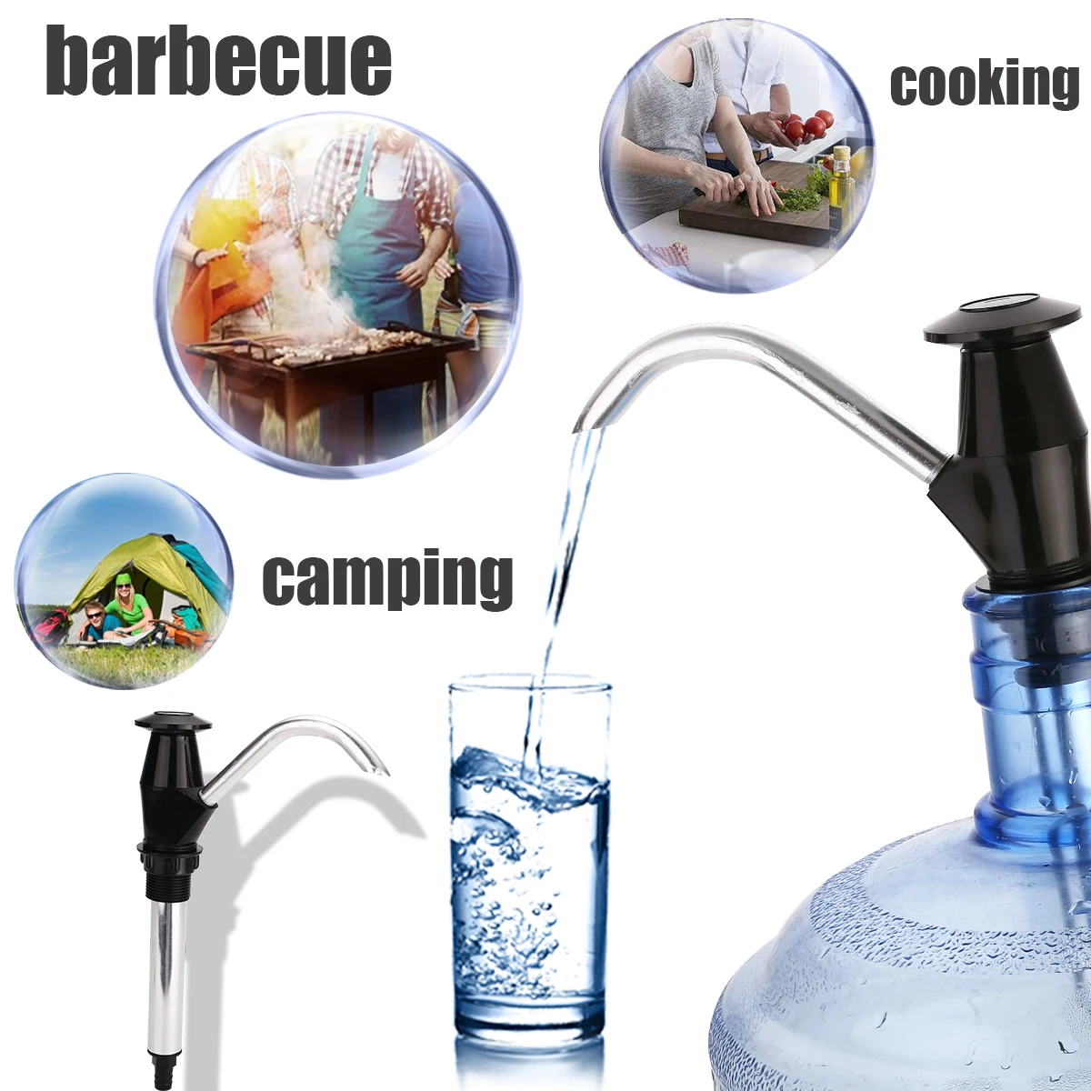 Portable Outdoors Water Bottle Pump Tap Hand Aluminum Manual Dispenser Drinking Caravan Motorhome Replacement Pumps
Portable Outdoors Water Bottle Pump Tap Hand Aluminum Manual Dispenser Drinking Caravan Motorhome Replacement Pumps