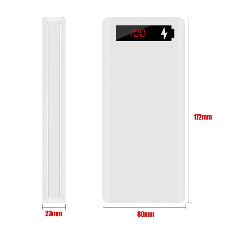 L8 LCD Display DIY 8x18650 Battery Case Power Bank Shell Portable External Box Without Powerbank Protector |