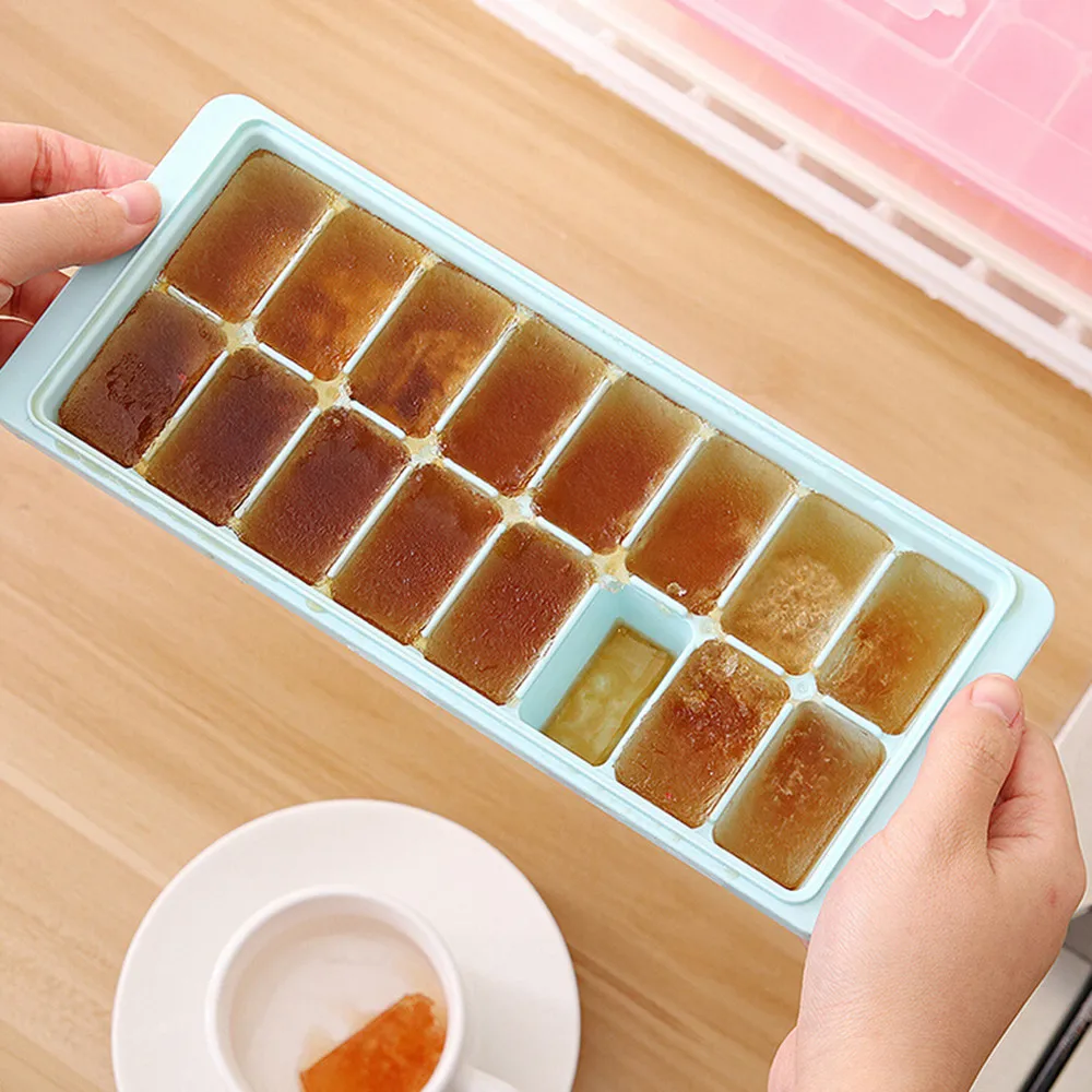 16 Cavity Ice cube tray Ice Cube Box With Lid Cover Drink Jelly Freezer Mould ice Maker Kitchen Tools Gift Hot Sale @A
16 Cavity Ice cube tray Ice Cube Box With Lid Cover Drink Jelly Freezer Mould ice Maker Kitchen Tools Gift Hot Sale @A