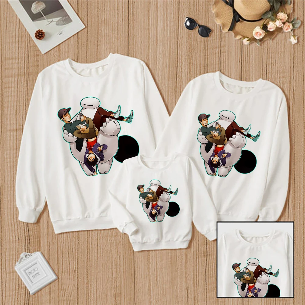 Милые толстовки с принтом Fly Baymax, кофта Disney для мамы и детей, семейный образ, минималистичный универсальный топ, Зимний пуловер
Милые толстовки с принтом Fly Baymax, кофта Disney для мамы и детей, семейный образ, минималистичный универсальный топ, Зимний пуловер