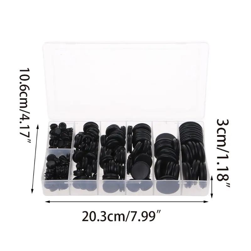 170Pcs Rubber Grommets Assortment Fire Wall Electrical Wire Gasket Kit Firewall Hole Plug Set
170Pcs Rubber Grommets Assortment Fire Wall Electrical Wire Gasket Kit Firewall Hole Plug Set