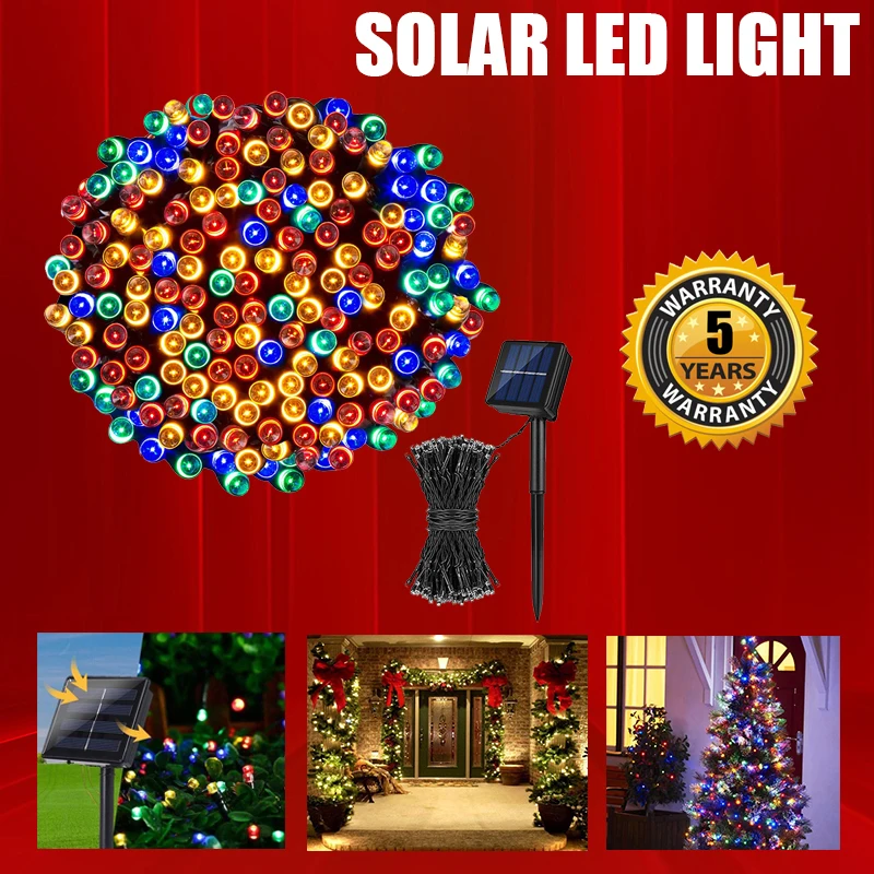 Solar Christmas Lights 200LED String Lights Waterproof Fairy Lights Suitable for Christmas Decorations in Garden Fences Balconie
Solar Christmas Lights 200LED String Lights Waterproof Fairy Lights Suitable for Christmas Decorations in Garden Fences Balconie