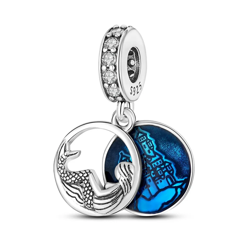 S 925 sterling silver prata pendant castle with mermaid bead suitable for original pandora bracelet ladies exquisite DIY jewelry
S 925 sterling silver prata pendant castle with mermaid bead suitable for original pandora bracelet ladies exquisite DIY jewelry