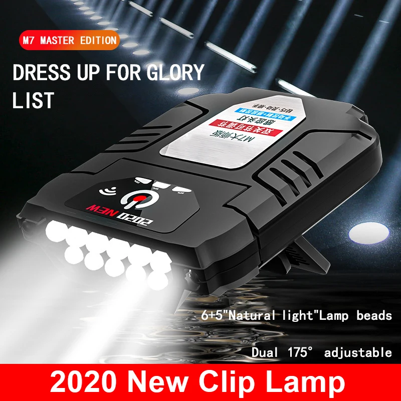 LED Cap Light Clip Hat Headlight Head Lamp Motion Induction Portable Rechargeable Waterproof Lamp Fishing Dropshipping
LED Cap Light Clip Hat Headlight Head Lamp Motion Induction Portable Rechargeable Waterproof Lamp Fishing Dropshipping
