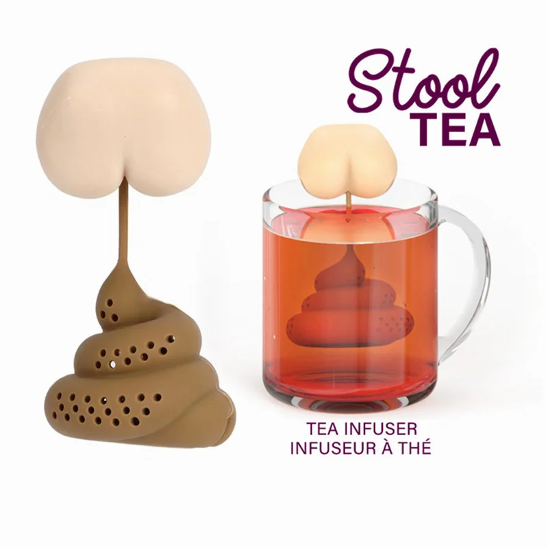 Reusable Silicone Tea Infuser Creative Poop Shaped Strainer Funny Tea Bag Tool Coffee Filter Diffuser Teaware Teapot Accessories
Reusable Silicone Tea Infuser Creative Poop Shaped Strainer Funny Tea Bag Tool Coffee Filter Diffuser Teaware Teapot Accessories