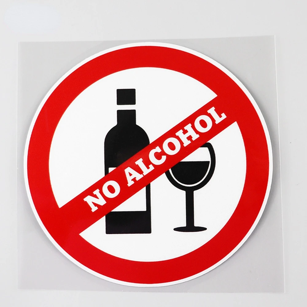 No Alcohol Decal NO Drink Warning Car Sticker Waterproof and Sunscreen,Cover Scratches PVC 13CM*13CM
No Alcohol Decal NO Drink Warning Car Sticker Waterproof and Sunscreen,Cover Scratches PVC 13CM*13CM