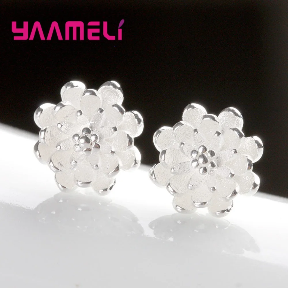 New Design Lotus Stud Earrings 925 Sterling Silver Fashion Wedding Engagement Jewelry Accessories Pretty Flower Pendiente
New Design Lotus Stud Earrings 925 Sterling Silver Fashion Wedding Engagement Jewelry Accessories Pretty Flower Pendiente