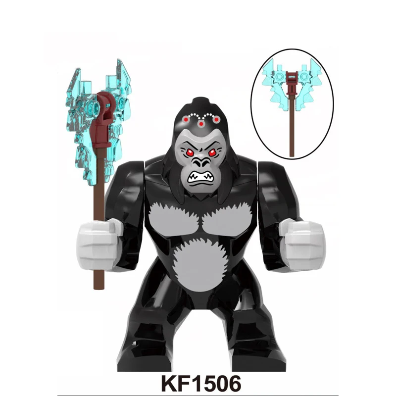 War Monster Alien Creatures Famous Movie Gorilla King Kong Cranky Godzilla Building Block Toy Children 
War Monster Alien Creatures Famous Movie Gorilla King Kong Cranky Godzilla Building Block Toy Children