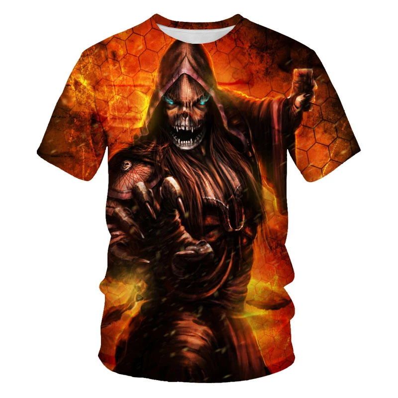 2021 new 3D printing skull bone summer T-shirt fashion loose and comfortable sports short sleeve XXS-6XL
2021 new 3D printing skull bone summer T-shirt fashion loose and comfortable sports short sleeve XXS-6XL