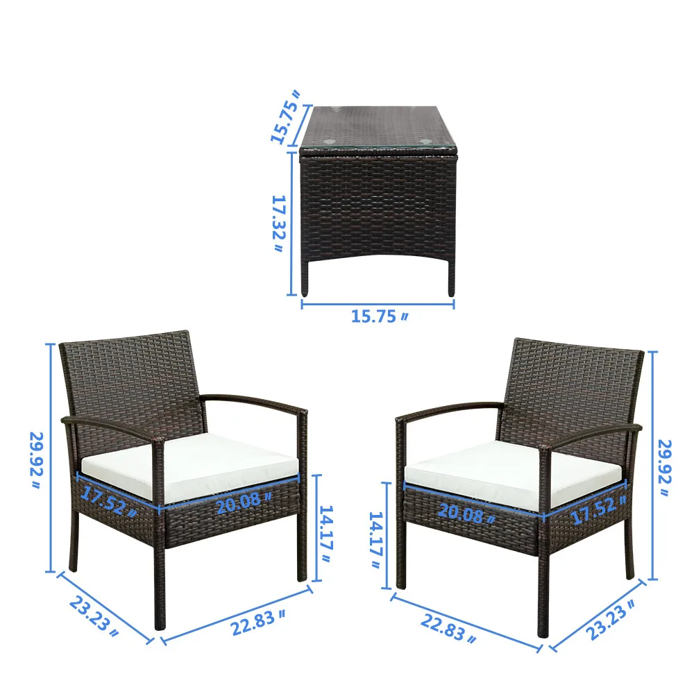 Coffee Table Rattan Sofa Set Garden Furniture Set Brown Rattan Arm Chairs 2 pcs Garden Coffee Seat
Coffee Table Rattan Sofa Set Garden Furniture Set Brown Rattan Arm Chairs 2 pcs Garden Coffee Seat