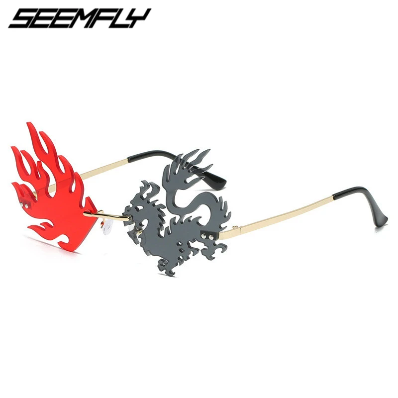 Солнечные очки Seemfly в металлической оправе UV400 для мужчин и женщин, забавные аксессуары от солнца в стиле хип-хоп, с драконом и Фениксом, для в...
Солнечные очки Seemfly в металлической оправе UV400 для мужчин и женщин, забавные аксессуары от солнца в стиле хип-хоп, с драконом и Фениксом, для в...