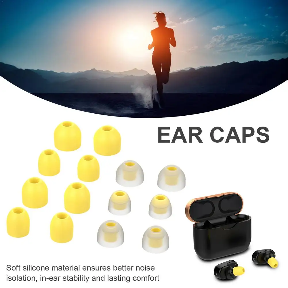 

7 Pairs Soft Silicone Ear Caps Tips Replacement For Sony WF-1000XM4 For Sony WF-1000XM3 Bluetooth Earphones Ear Cap Accessories