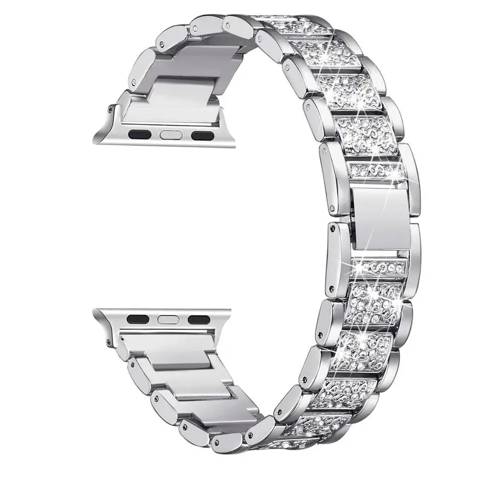 Lady new style strap for Apple Watch band 38mm 44mm iWatch band Bling Stainless Steel bracelet strap for Apple watch 5 4 3
Lady new style strap for Apple Watch band 38mm 44mm iWatch band Bling Stainless Steel bracelet strap for Apple watch 5 4 3