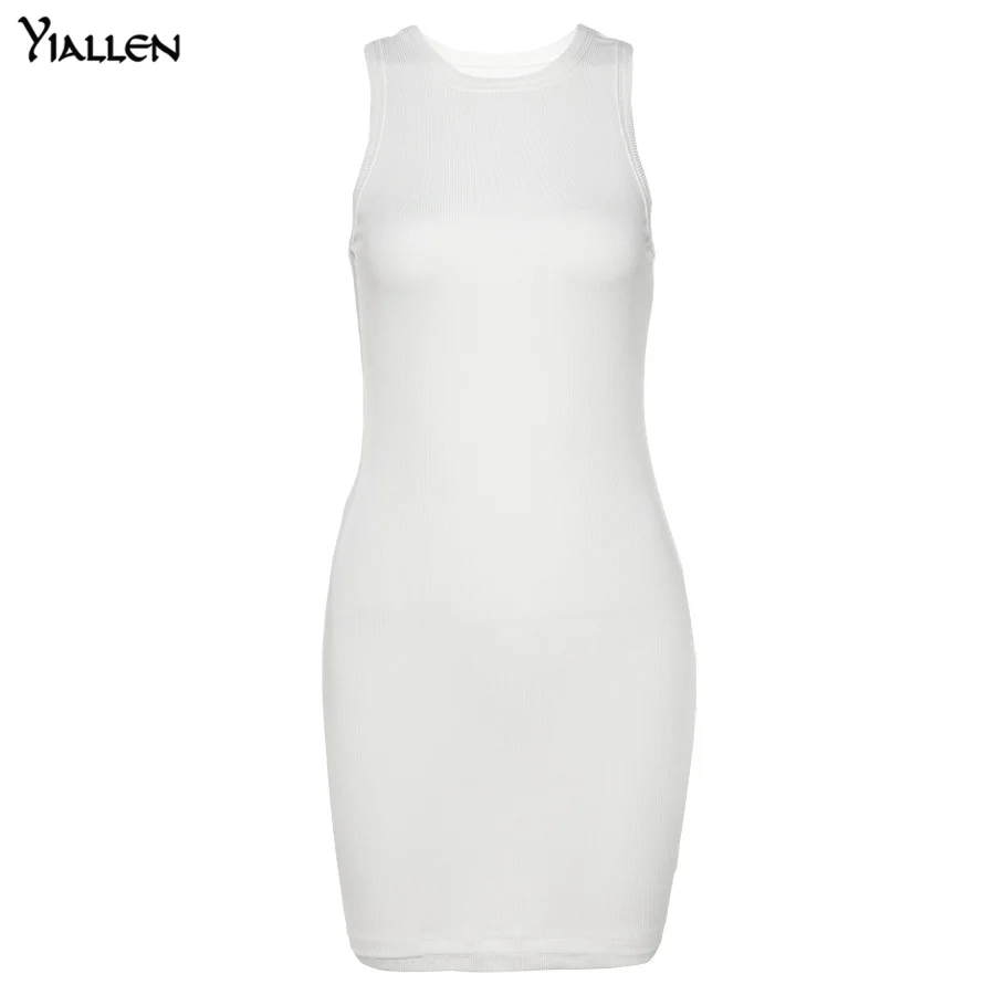 Yiallen Summer Elastic Hight Solid Women Knee-Length Skirts Sleeveless Sheath O-Neck Sheath Female Partywear Bodycon Dress
Yiallen Summer Elastic Hight Solid Women Knee-Length Skirts Sleeveless Sheath O-Neck Sheath Female Partywear Bodycon Dress