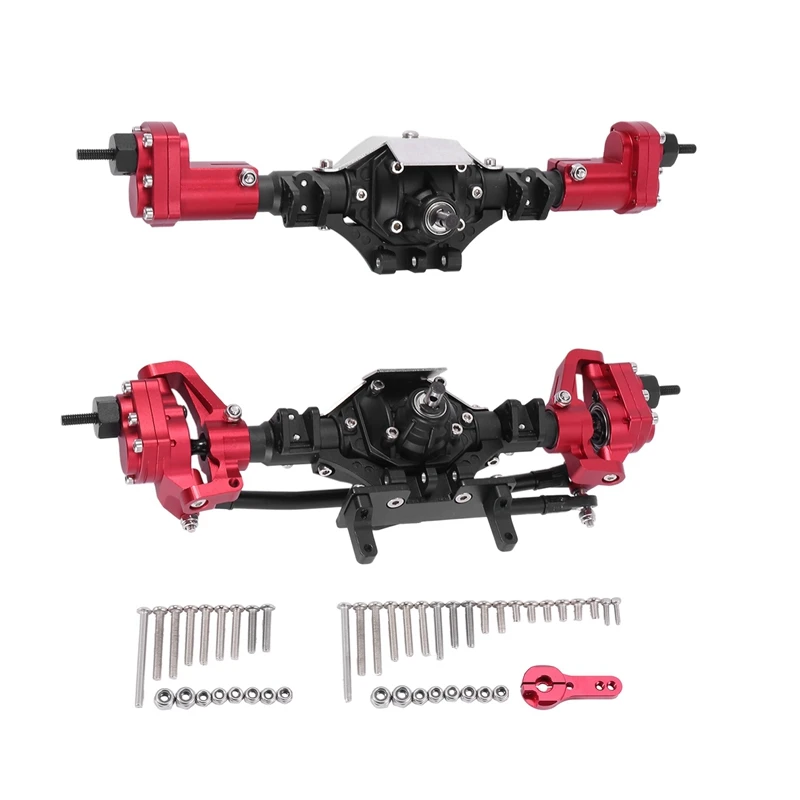 Metal Front & Rear Portal Axle Set for 1/10 RC Rock Crawler Car Axial SCX10 & SCX10 II 90046 90047 Parts
Metal Front & Rear Portal Axle Set for 1/10 RC Rock Crawler Car Axial SCX10 & SCX10 II 90046 90047 Parts