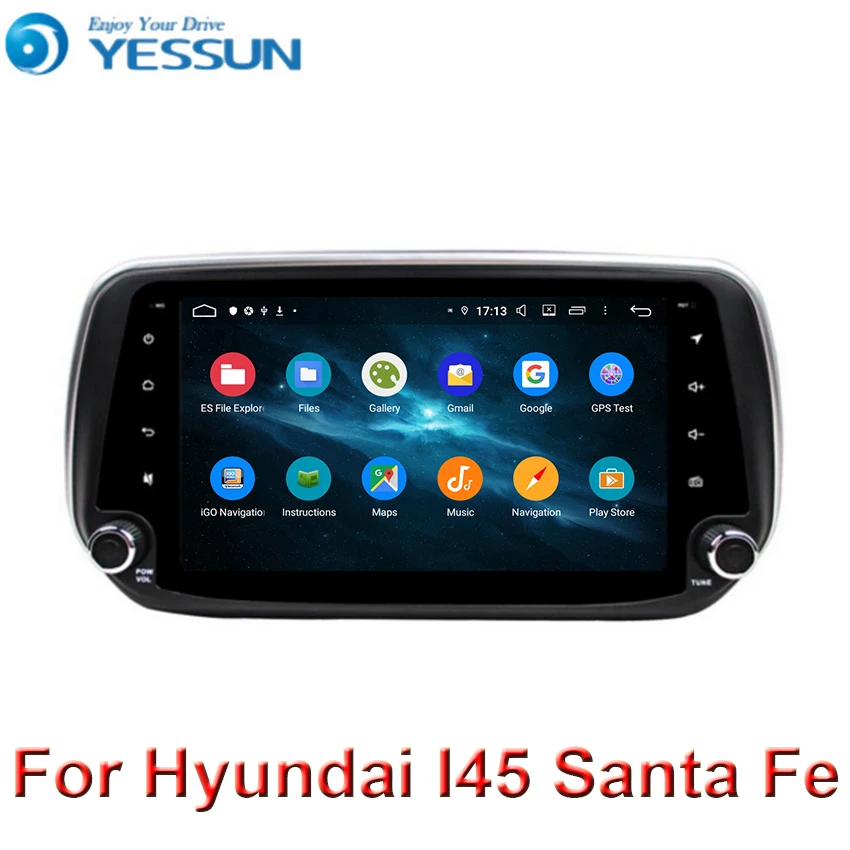 9 "Android 0 Octa core Автомобильный мультимедийный плеер радио для Hyundai IX45 Santa Fe santafe 2018