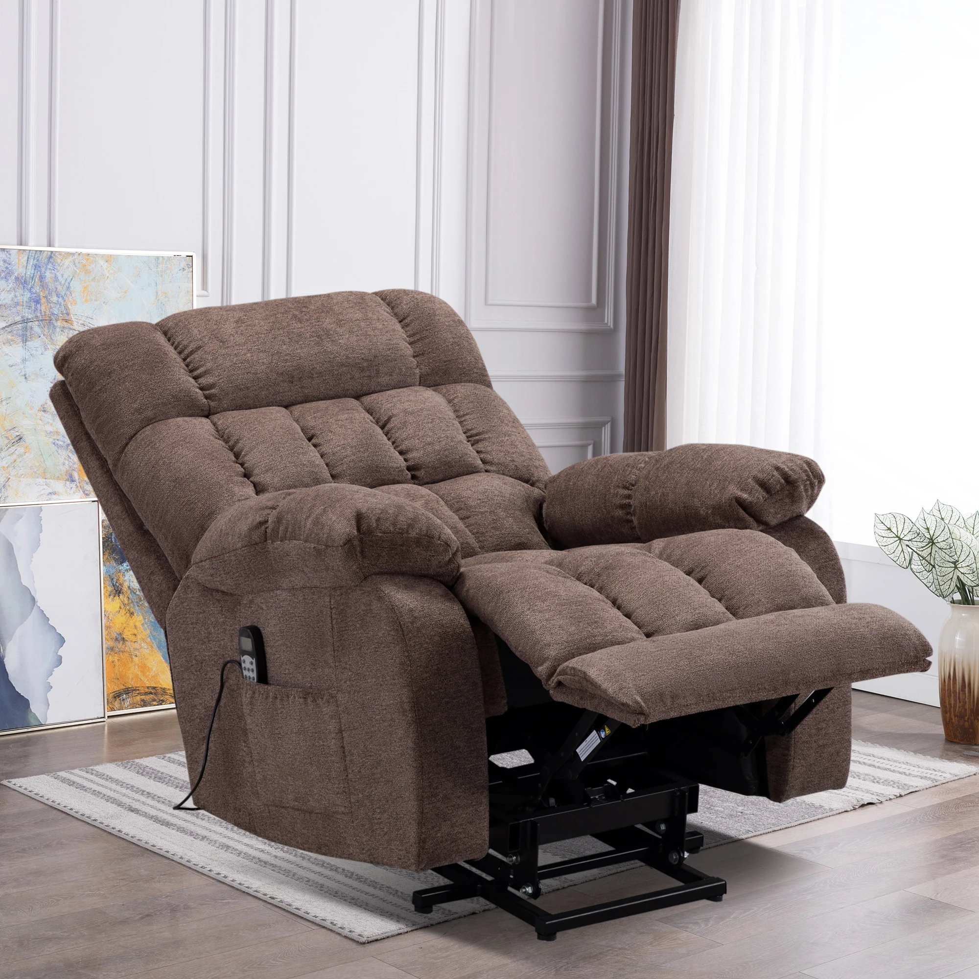 Electric Lift Recliner Sofa for Elderly with Heat Therapy and Massage Padded Arms Back Chair Adjustable Living Room Lounger
Electric Lift Recliner Sofa for Elderly with Heat Therapy and Massage Padded Arms Back Chair Adjustable Living Room Lounger