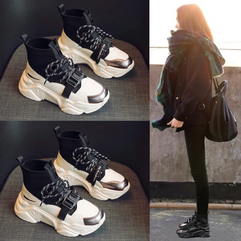 Woman Winter Boots 2019 Popular 6 Cm High Top Shoes Platform Sneakers Black Genuine Leather Ankle Boots For Woman Boot
Woman Winter Boots 2019 Popular 6 Cm High Top Shoes Platform Sneakers Black Genuine Leather Ankle Boots For Woman Boot