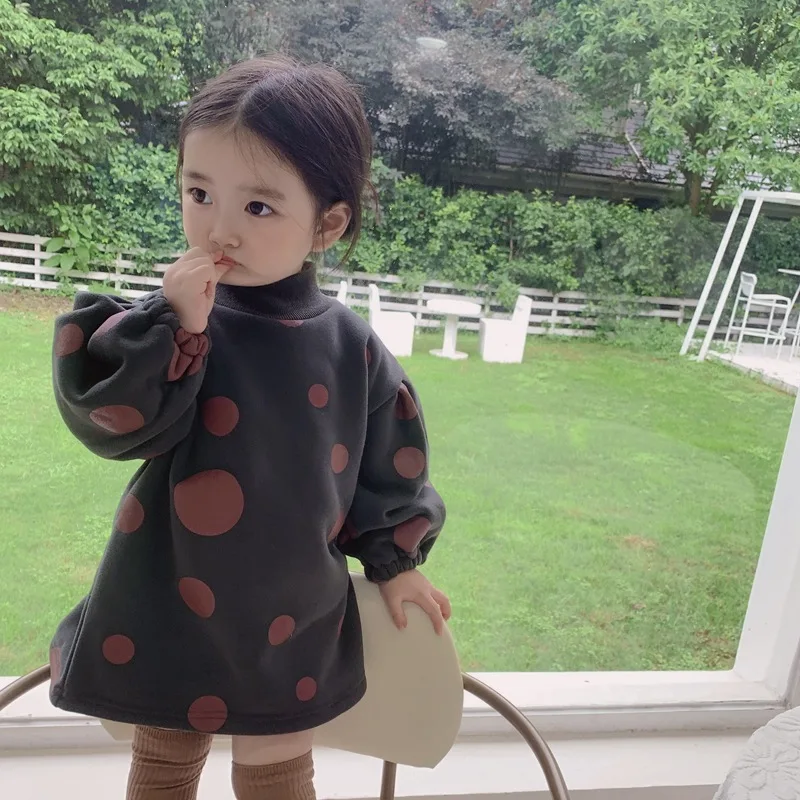 Girls' Hoodies Sweatshirts Baby's Kids Jacket 2021 Dots Autumn Top Thicken Velvet Pullover Fleece Cotton Children's Clothing
Girls' Hoodies Sweatshirts Baby's Kids Jacket 2021 Dots Autumn Top Thicken Velvet Pullover Fleece Cotton Children's Clothing