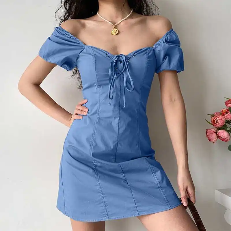Women Mini Dress VONDA 2021 Vintage Puff Sleeves Short Sleeve Square Collar Party Dress Beach Loose Sundress Oversized Vestido
Women Mini Dress VONDA 2021 Vintage Puff Sleeves Short Sleeve Square Collar Party Dress Beach Loose Sundress Oversized Vestido