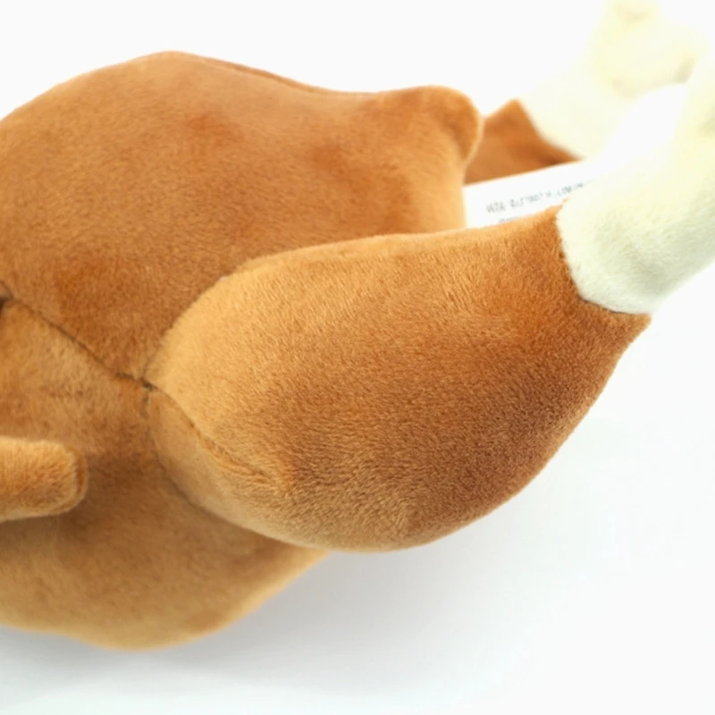 

Dog Toys Squeak Interactive Puppy Teething Chew Toys Plush Stuffed Chicken Roasted Turkey for Small / Medium Dogs