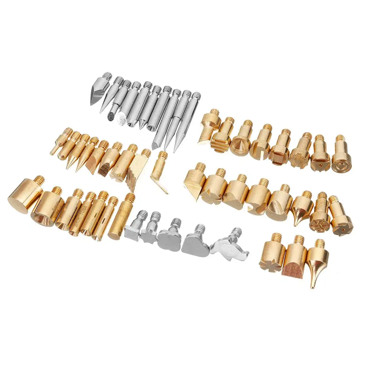 61Pcs 60W Electric Soldering Iron Set Wood Burning Pen Tip Kit Pyrography Craft Tool for Woodworking Soldering Metal Tool Part 
61Pcs 60W Electric Soldering Iron Set Wood Burning Pen Tip Kit Pyrography Craft Tool for Woodworking Soldering Metal Tool Part