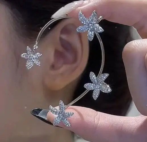 free shipping zircon crystal Five petaled flower ear clip ear hook Earring accessories earrings fine jewelry
free shipping zircon crystal Five petaled flower ear clip ear hook Earring accessories earrings fine jewelry