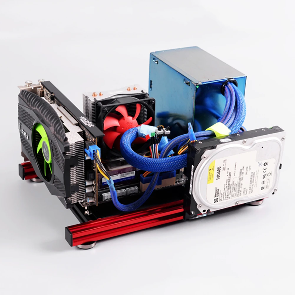Brand New test bench for computer Blocks Bare Frame IY Mini Open Aluminum Alloy Frame ITX PC Case Test Bench DIY Computer Case
Brand New test bench for computer Blocks Bare Frame IY Mini Open Aluminum Alloy Frame ITX PC Case Test Bench DIY Computer Case