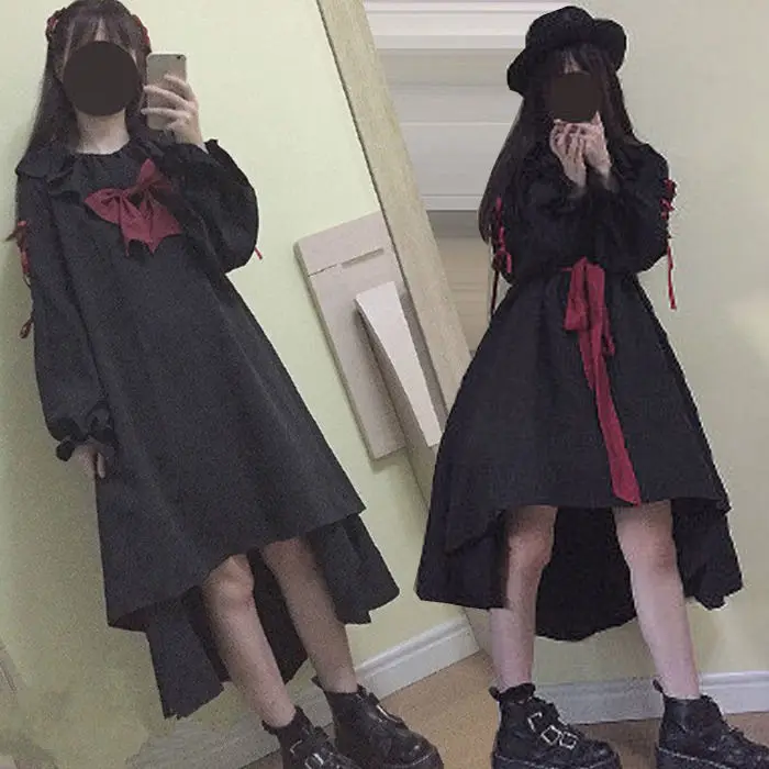 Готическая Лолита DressStreet Мода крест женское платье Харадзюку бант японская девочка Готическая кукла косплей кавайная одежда
Готическая Лолита DressStreet Мода крест женское платье Харадзюку бант японская девочка Готическая кукла косплей кавайная одежда
