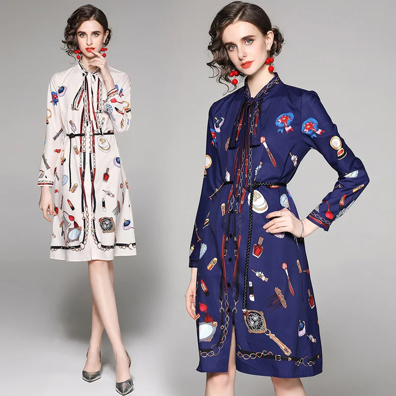 England Style Single Breasted Shirt Dress Elegant Fashion Office Bow Tie Neck Straight Summer Belt Tunic Slim Knee-Length Dress
England Style Single Breasted Shirt Dress Elegant Fashion Office Bow Tie Neck Straight Summer Belt Tunic Slim Knee-Length Dress