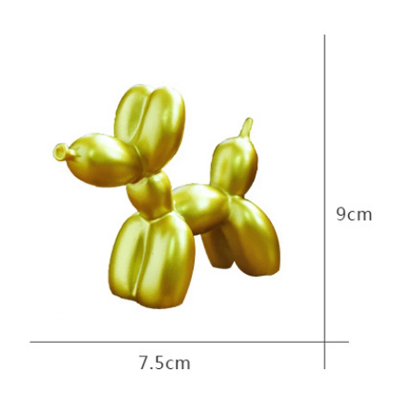 Resin Crafts Sculpture Gift Cute Small Balloon Dog Party Accessories Home Desktop Ornament Cake Dessert Decoration 9*3.5*7.5cm
Resin Crafts Sculpture Gift Cute Small Balloon Dog Party Accessories Home Desktop Ornament Cake Dessert Decoration 9*3.5*7.5cm