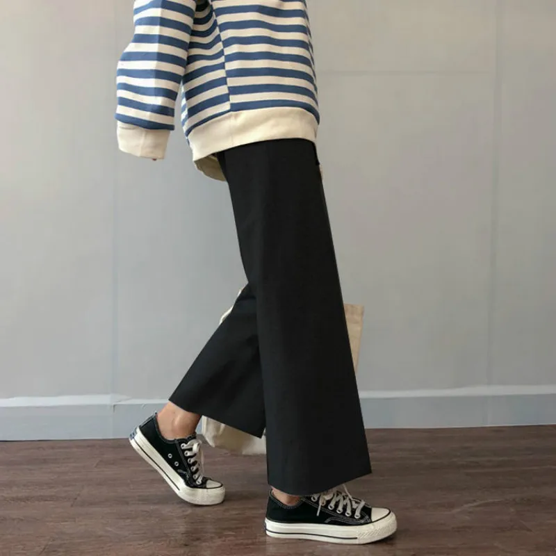 Cusual Pants Women Spring Summer Ankle-length Loose Wide Leg Elastic High Waist Oversize Black Simple Comfortable Elegant Ladies
Cusual Pants Women Spring Summer Ankle-length Loose Wide Leg Elastic High Waist Oversize Black Simple Comfortable Elegant Ladies