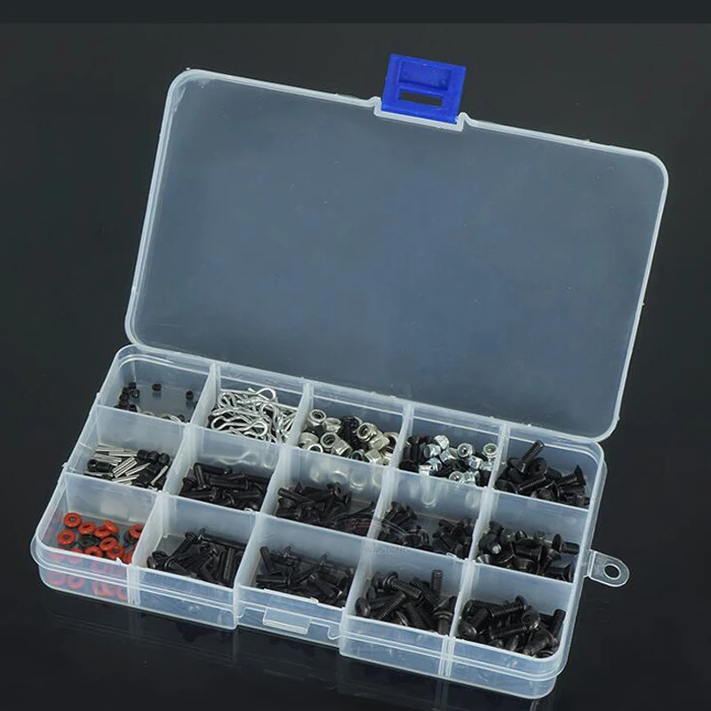500PCs RC Car Screws Combo Kits M3/M4/E Buckle/ Shell Buckle/Screw Nuts/Hex Screws/Plugs Fr HSP/Wltoys/Traxx 1:10 Part
500PCs RC Car Screws Combo Kits M3/M4/E Buckle/ Shell Buckle/Screw Nuts/Hex Screws/Plugs Fr HSP/Wltoys/Traxx 1:10 Part