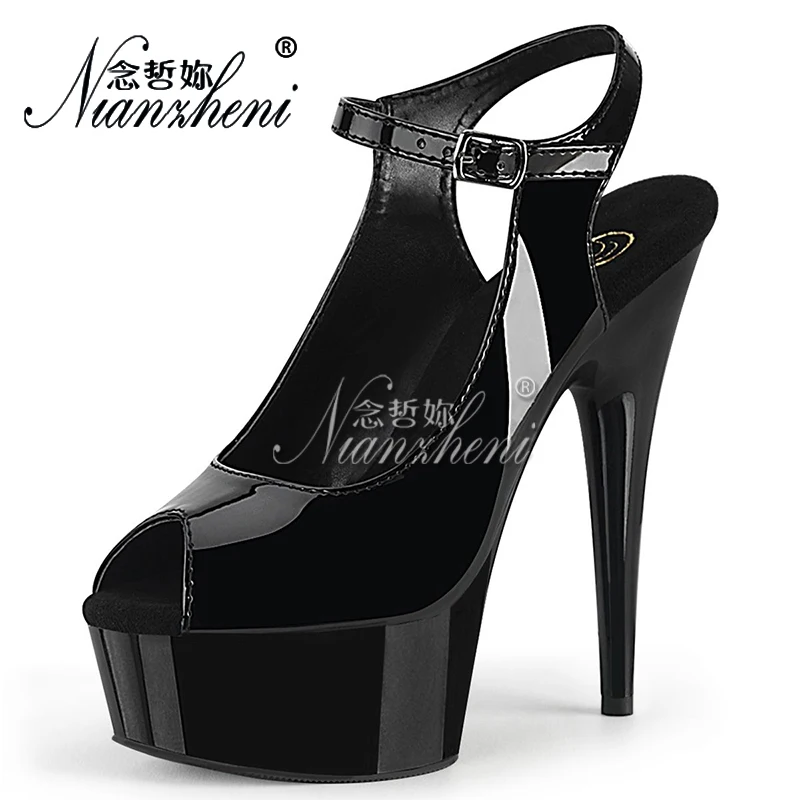 All match Trend Patent leather Big Size Women's Sandals Peep toe 15cm Super Stiletto heels Sexy Fetish Mature Classics Elegant
All match Trend Patent leather Big Size Women's Sandals Peep toe 15cm Super Stiletto heels Sexy Fetish Mature Classics Elegant