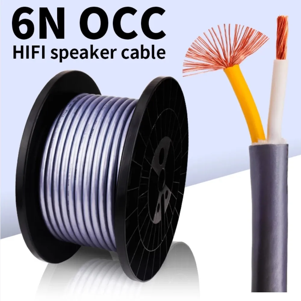 Speaker 6N OCC Pure Copper Audio Cable Speakers Acoustics For Home DIY Banana Plug Y Spade Plugs Power Amplifiers HIFI Cords
Speaker 6N OCC Pure Copper Audio Cable Speakers Acoustics For Home DIY Banana Plug Y Spade Plugs Power Amplifiers HIFI Cords