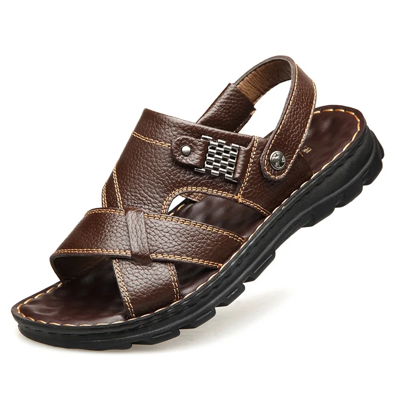 2021 Hot Sale Waterproof Non-Slip Sandals Cow Leather Men's Soft Bottom Wear-Resistant Slippers Dual-Purpose Breathable Sandals
2021 Hot Sale Waterproof Non-Slip Sandals Cow Leather Men's Soft Bottom Wear-Resistant Slippers Dual-Purpose Breathable Sandals